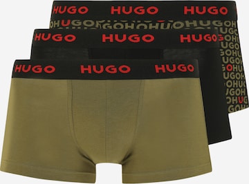 HUGO Red Boxerky – zelená: přední strana