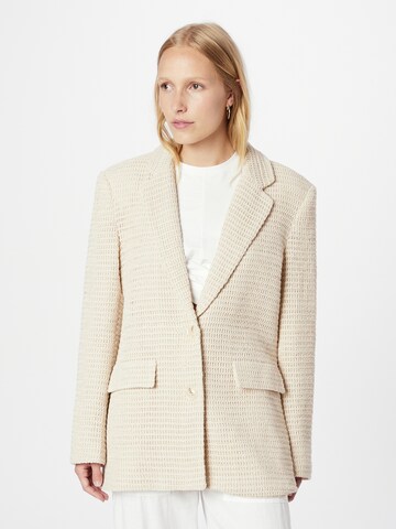 Blazer NA-KD en beige : devant