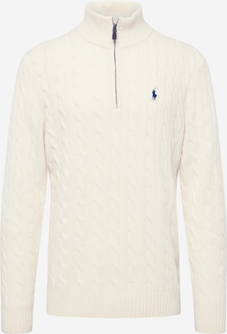 Pull-over Polo Ralph Lauren en beige : devant