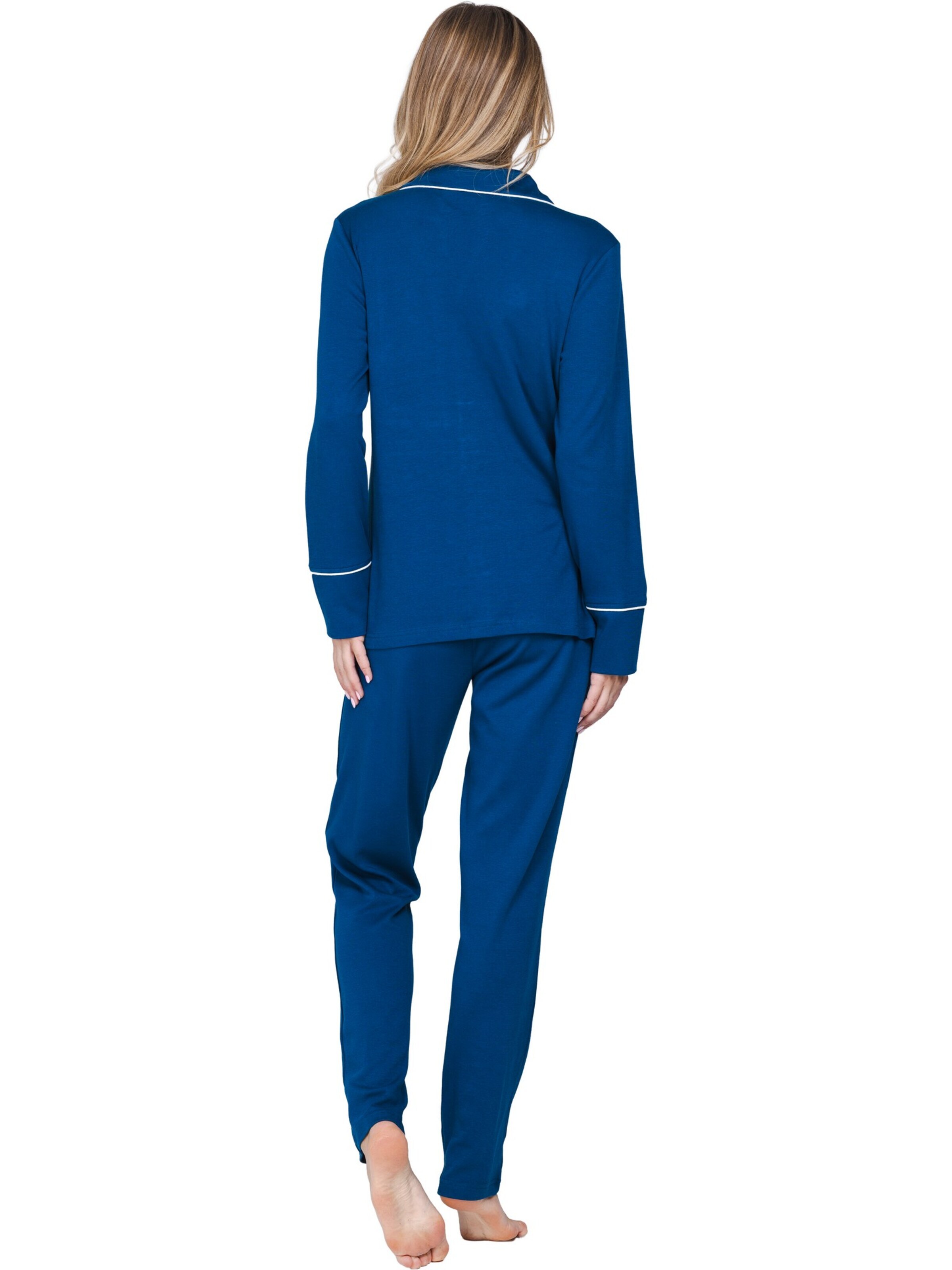 Pastunette Pajama 'Premium - Blue Mirage' in Blue