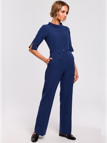 made of emotion - Jumpsuit en azul: frente