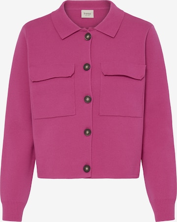 Fransa Strickjacke in Pink: Vorderseite