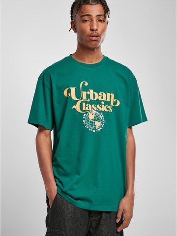 Maglietta di Urban Classics in verde: frontale