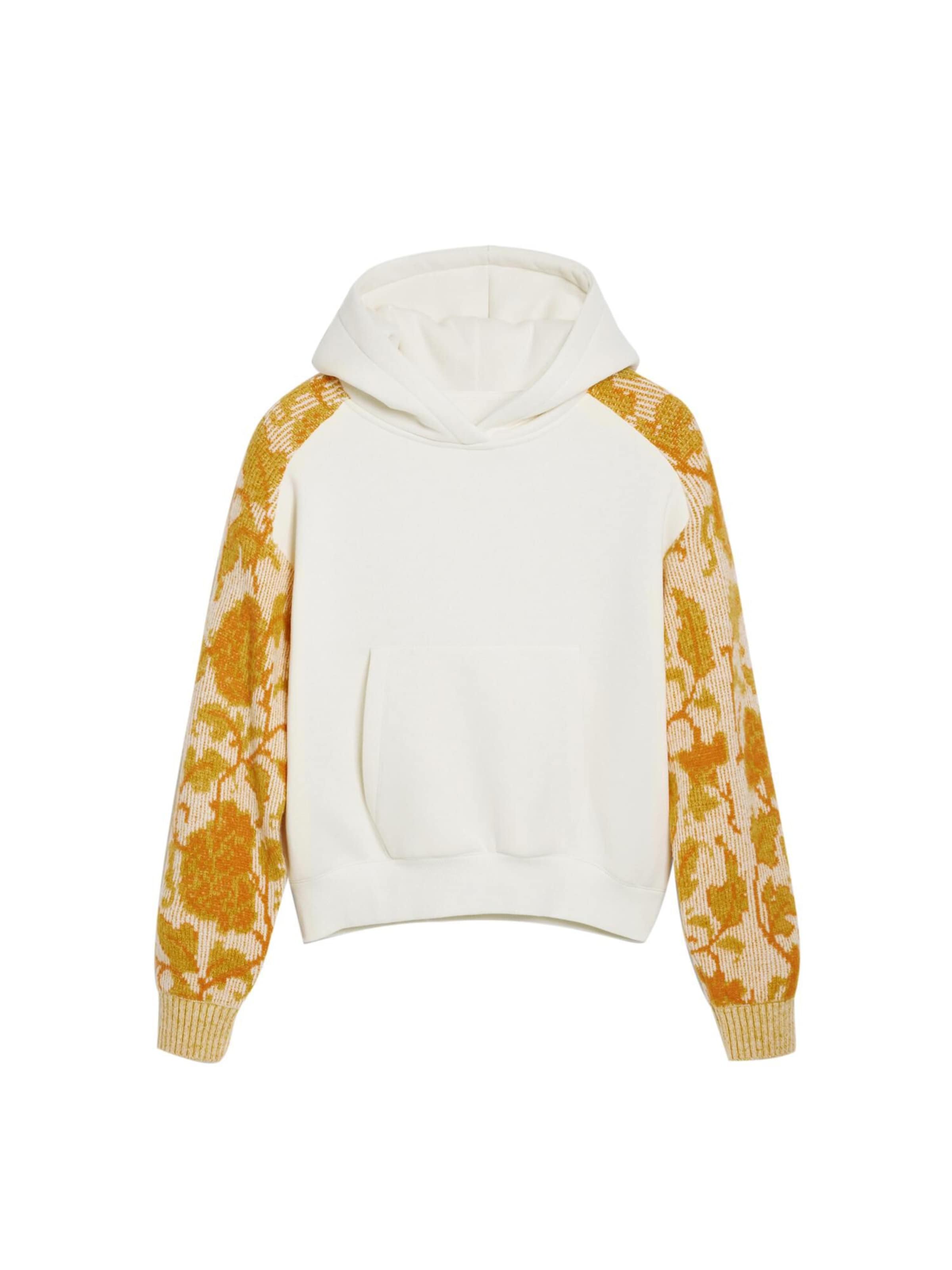 Bluză de molton de la Desigual pe alb: față