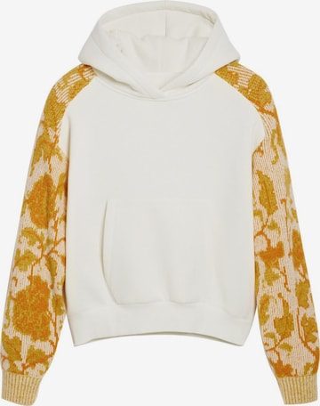 Bluză de molton de la Desigual pe alb: față