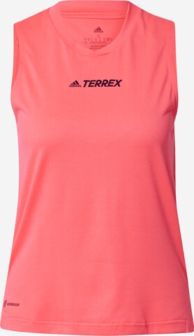 ADIDAS TERREX Sports Top in Pink: front