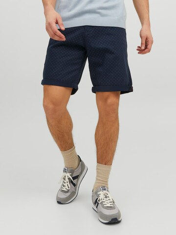 JACK & JONES - regular Pantalón chino 'Bowie' en azul: frente