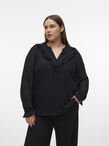 Vero Moda Curve Blouse in Zwart: voorkant