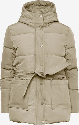 PIECES Winter Jacket 'Nidone' in Grey: front