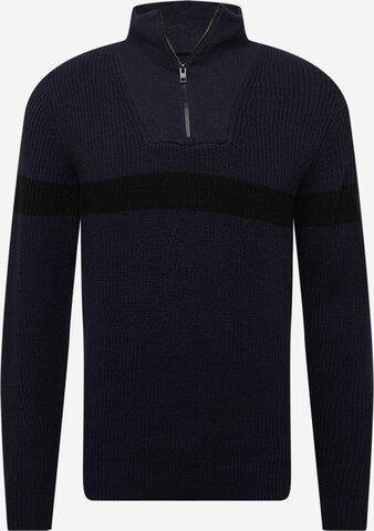 JACK & JONES Trui 'PAUL' in Blauw: voorkant