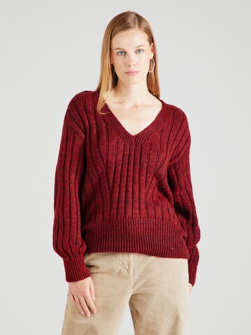 Pull-over 'AGNES' ONLY en rouge : devant