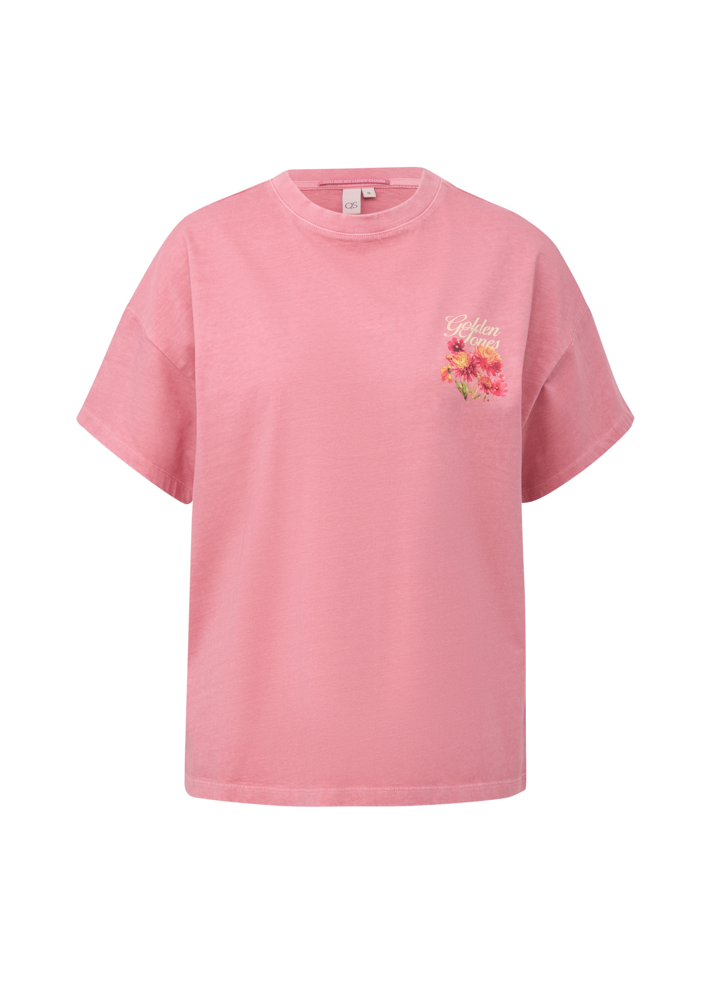 T-shirt QS en rose : devant