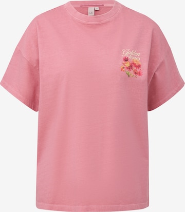 T-shirt QS en rose : devant
