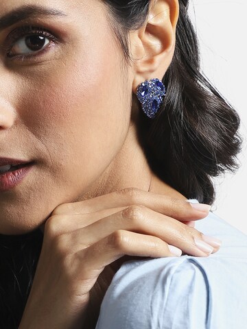 Boucles d'oreilles 'Nanette' SOHI en bleu : devant