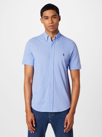 Polo Ralph Lauren Regular Fit Hemd in Blau: Vorderseite