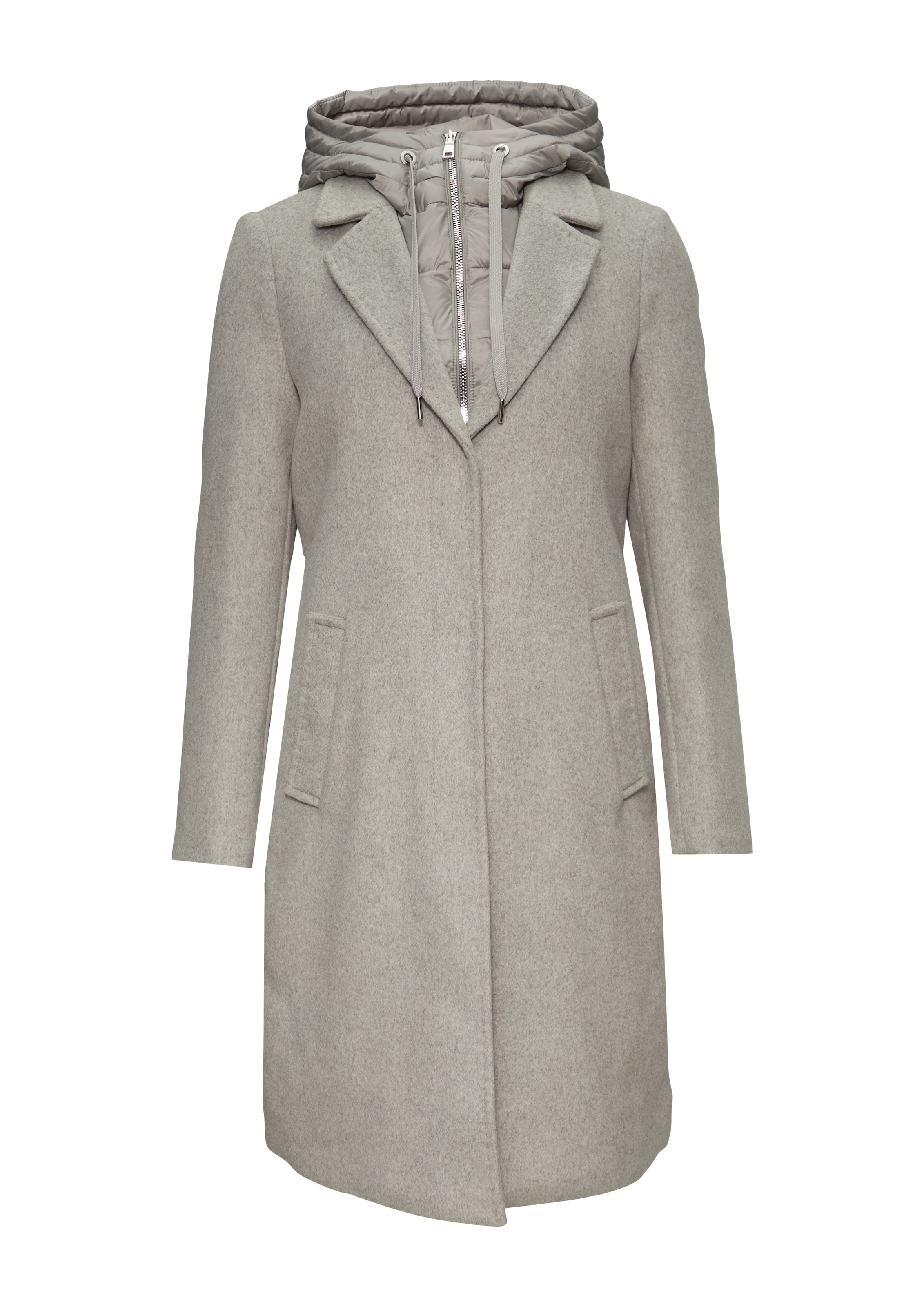 s.Oliver Tussenmantel in Grijs: voorkant