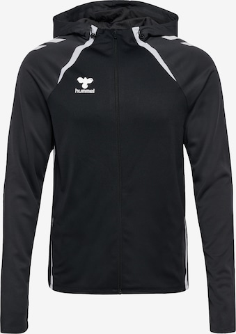 Hummel Sportsweatjacke 'Lead 2.0' in Schwarz: Vorderseite