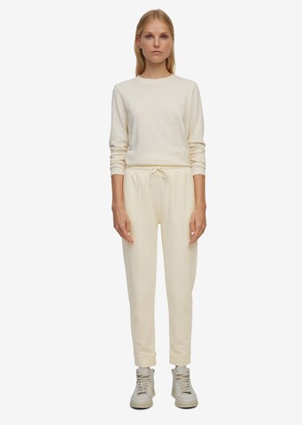 Marc O'Polo Tapered Broek in Wit