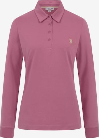 T-shirt U.S. POLO ASSN. en rose : devant