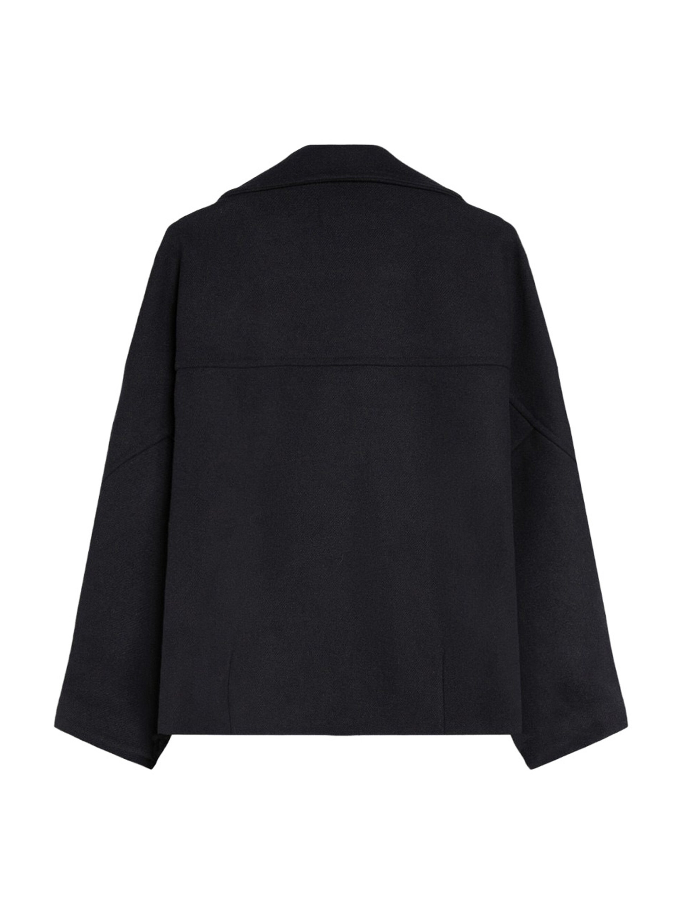 Bershka Between-season jacket in Blue: back