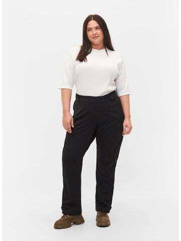 Regular Pantalon fonctionnel 'KALUKA' Zizzi en noir