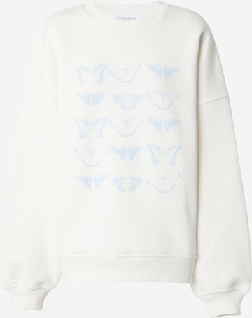 florence by mills exclusive for ABOUT YOU Sweatshirt 'June' in White: front