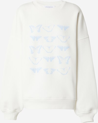 florence by mills exclusive for ABOUT YOU Sweat-shirt 'June' en bleu clair / blanc, Vue avec produit