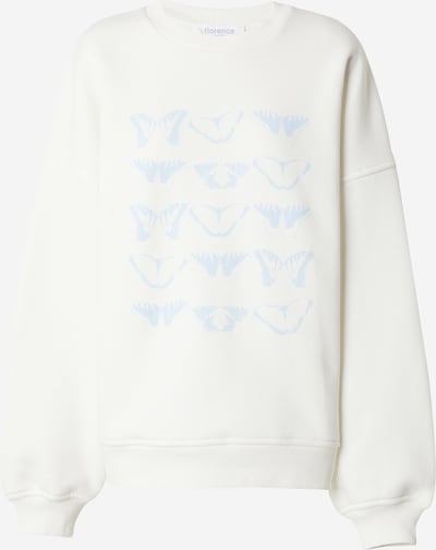 florence by mills exclusive for ABOUT YOU Sweatshirt 'June' in hellblau / weiß, Produktansicht