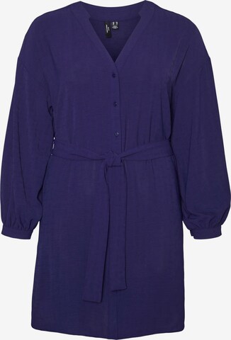 Robe-chemise 'CEYE' Vero Moda Curve en violet : devant