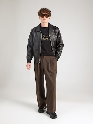 Karl Lagerfeld Μπλούζα φούτερ σε μαύρο