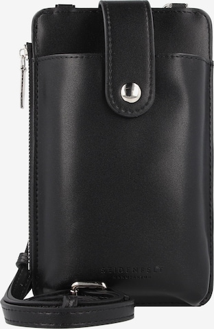 Seidenfelt Manufaktur Crossbody Bag 'Medja' in Black: front