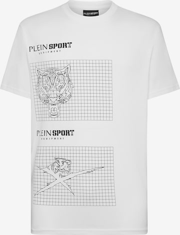 Maglietta 'Tiger' di Plein Sport in bianco: frontale