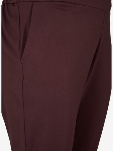 Coupe slim Pantalon 'JMADDIE' Zizzi en marron