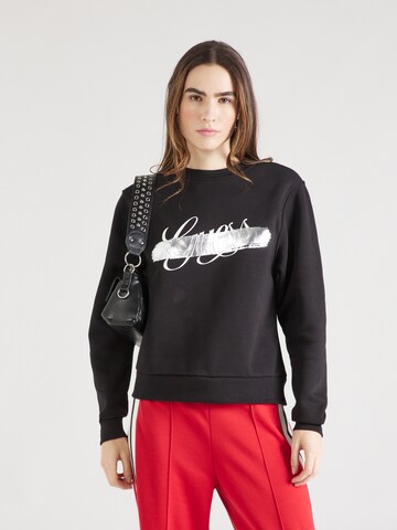 GUESS Sweatshirt in Zwart: voorkant