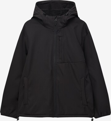 Veste mi-saison Pull&Bear en noir : devant