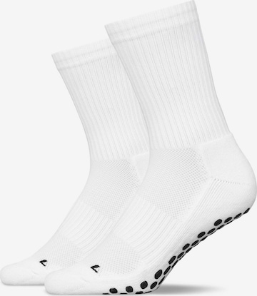 SNOCKS Athletic Socks in White: front