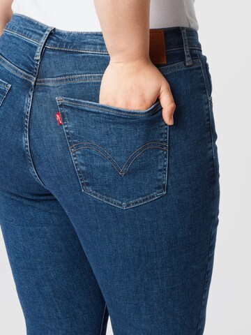 Levi's® Plus Skinny Jeans 'Plus Mile High SS' in Blau