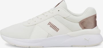 PUMA Athletic Shoes 'Rose Raw Metallics' in White: front