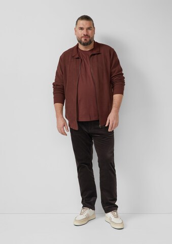 s.Oliver Men Big Sizes Regular Pants 'Casby' in Brown