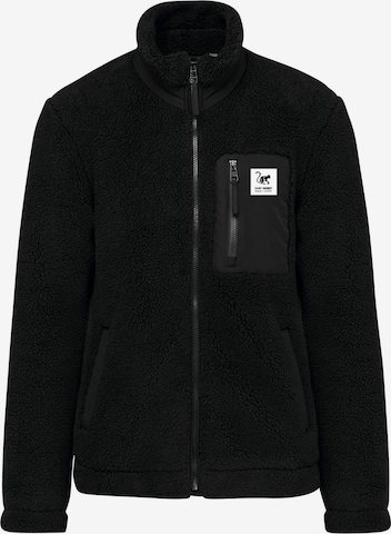 Surf Monkey Fleecejacke in Schwarz: Vorderseite