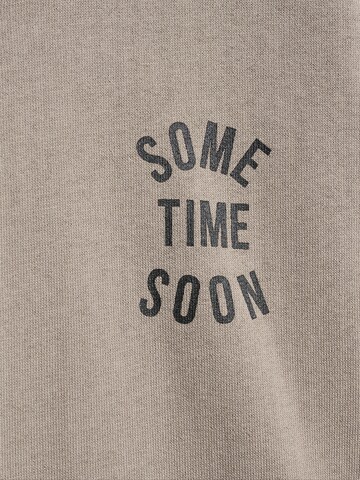 Sweat SOMETIME SOON en marron