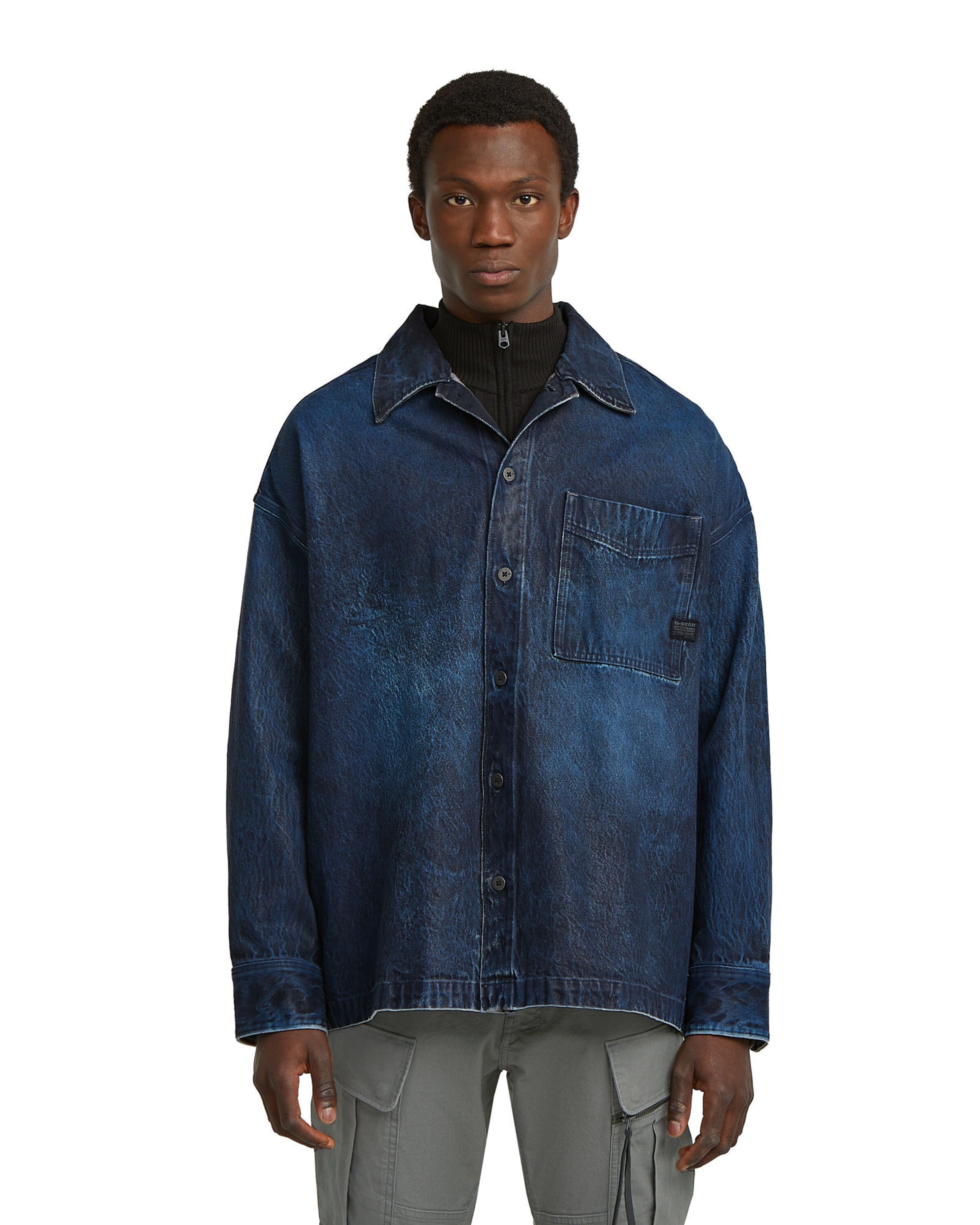 G-STAR Comfort Fit Hemd in Blau: Vorderseite