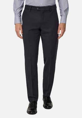 Coupe slim Pantalon à plis Boggi Milano en bleu : devant