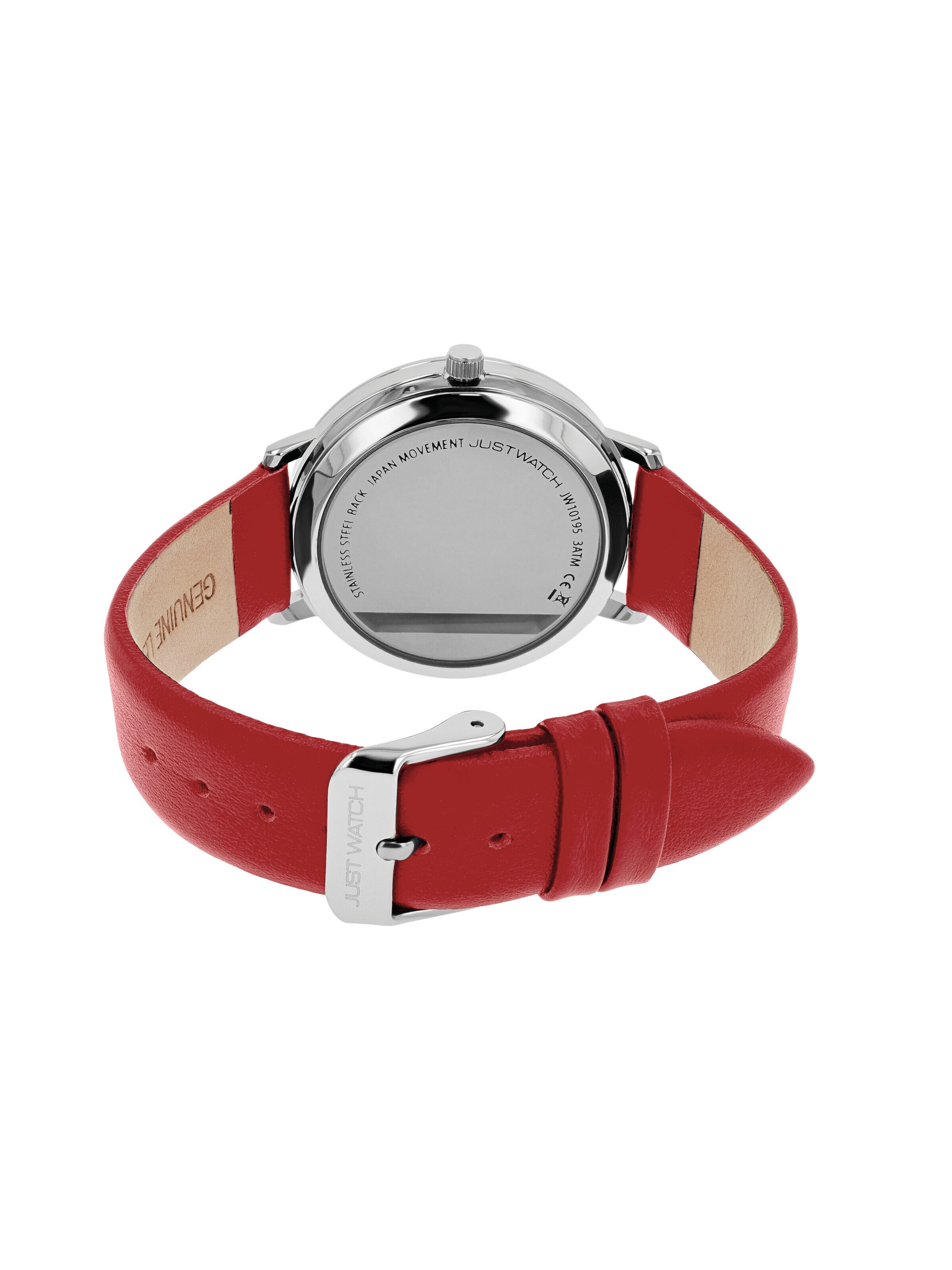 Just Watch Analog Watch 'Mila, Datumsanzeige' in Red