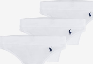 String ' Club Cotton ' Polo Ralph Lauren en blanc : devant