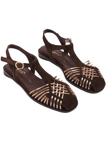 Limoya Strap Sandals 'Kelly' in Brown