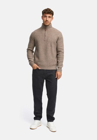 INDICODE JEANS Trui 'INPeace' in Bruin