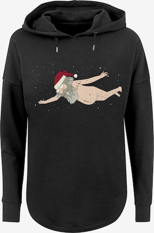 F4NT4STIC Sweatshirt 'Rick and Morty Dead Space Santa-BLK' in Schwarz: predná strana