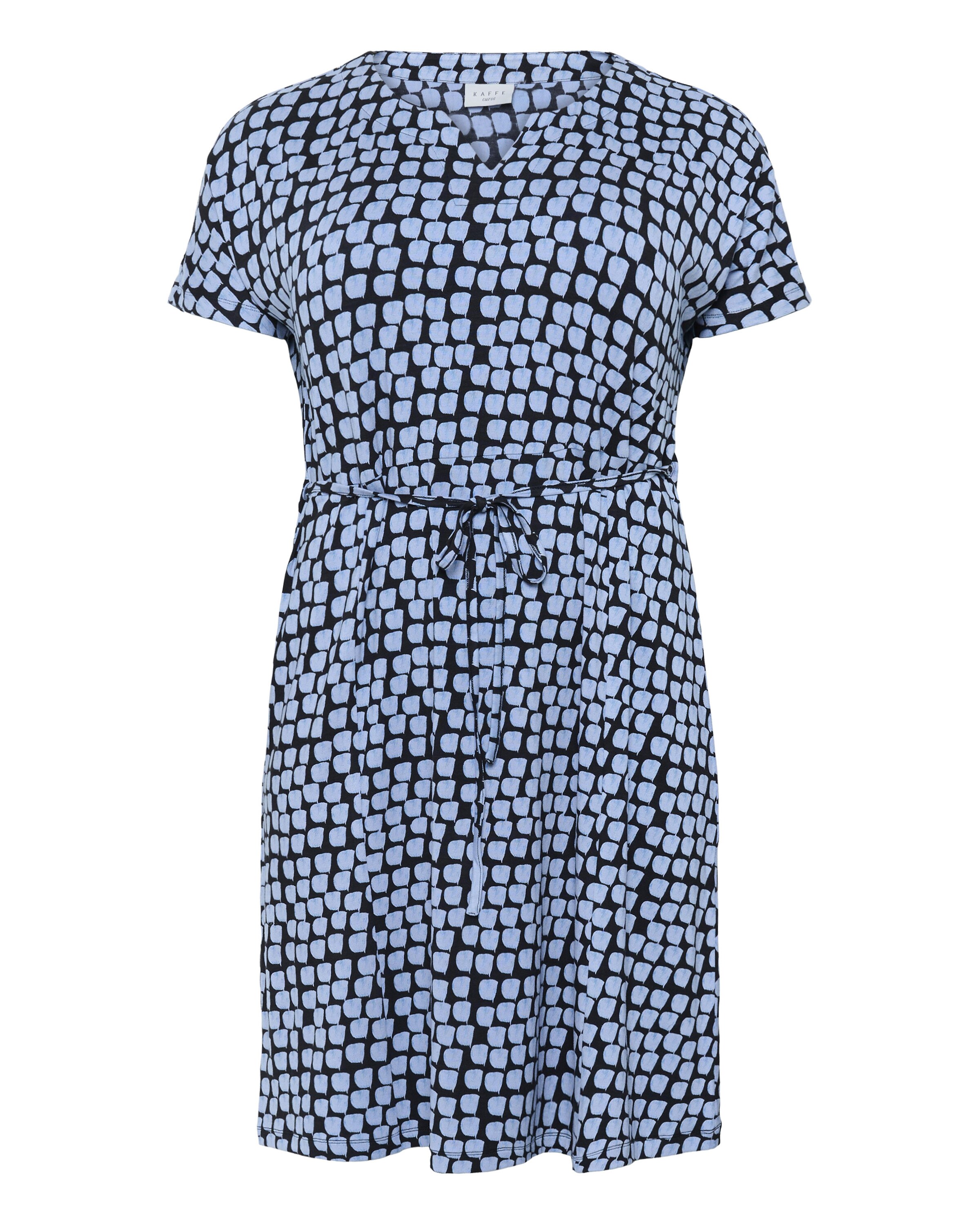 KAFFE CURVE Kleid 'Mella' in Blau: Vorderseite