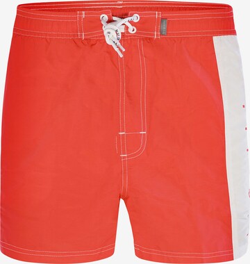 bugatti Board Shorts ' Dante ' in Red: front